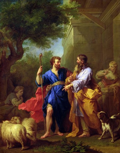 Giacobbe e Labano, prima del 1737 da Jean Bernard Restout